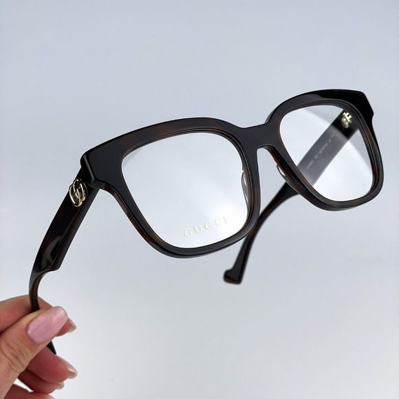 Gucci GG0958O 007âEyeglasses Havana Square Unisex - Picture 4 of 13